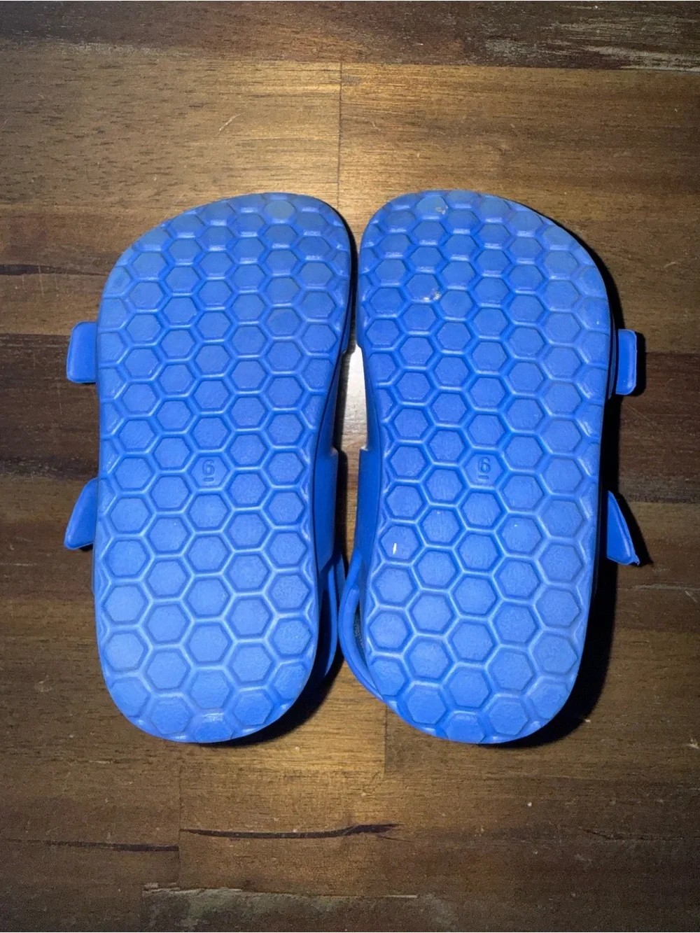 Kids Bright Blue Adjustable Buckle Sandals